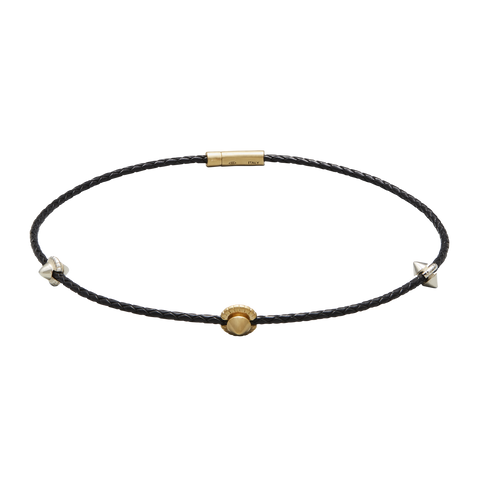 Harlow Stud Leather Necklace