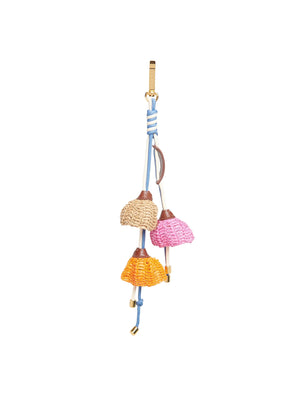 Woven Flower Bag Charm