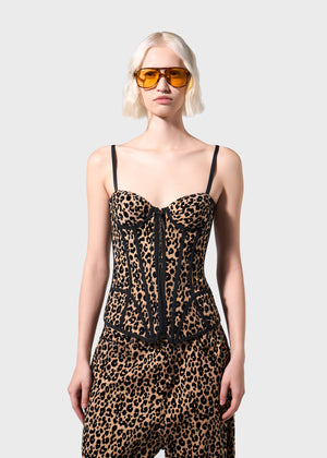 Leopard Print Bustier