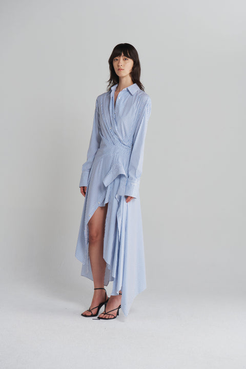 Cascade Shirt Dress