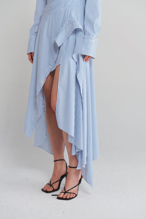 Cascade Shirt Dress