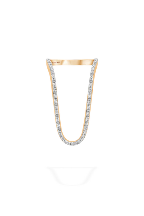 Aurora Ring Half Pave