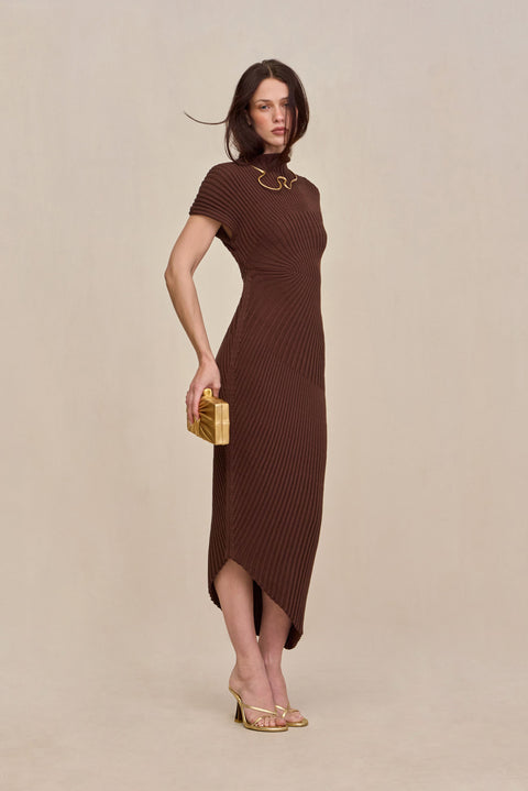 Chrysta Knit Dress Java