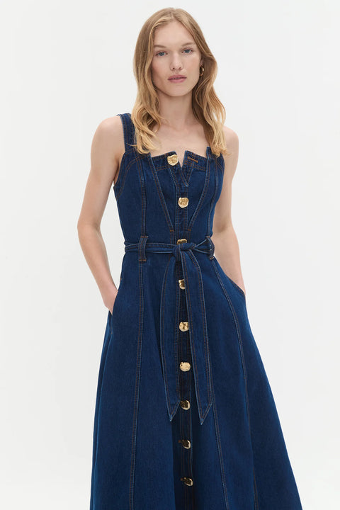 Giana Denim Midi Dress
