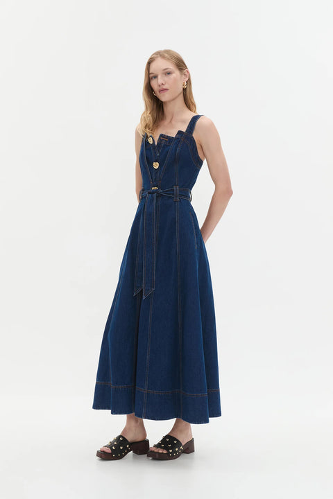 Giana Denim Midi Dress