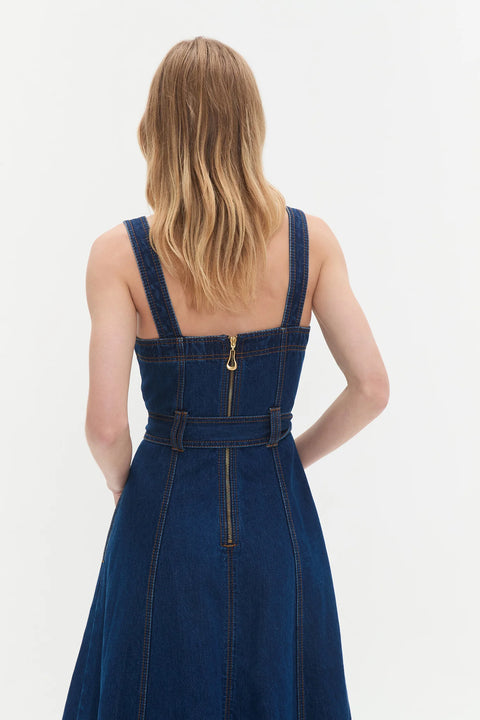 Giana Denim Midi Dress