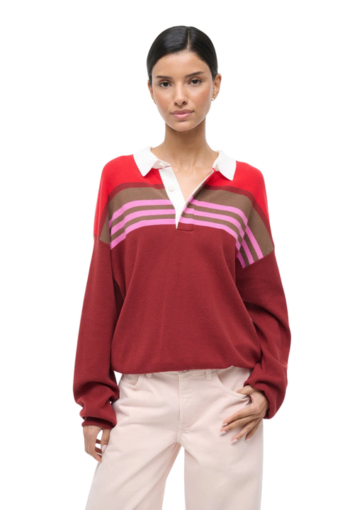 Sail Top Cardinal Multi Stripe