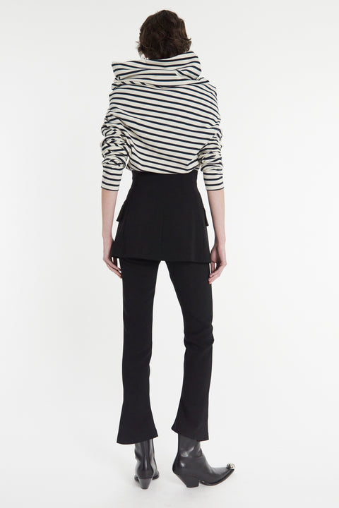 Slim Leg Trouser with Basque Detail