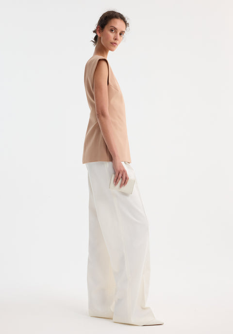 Curved Open Back Top