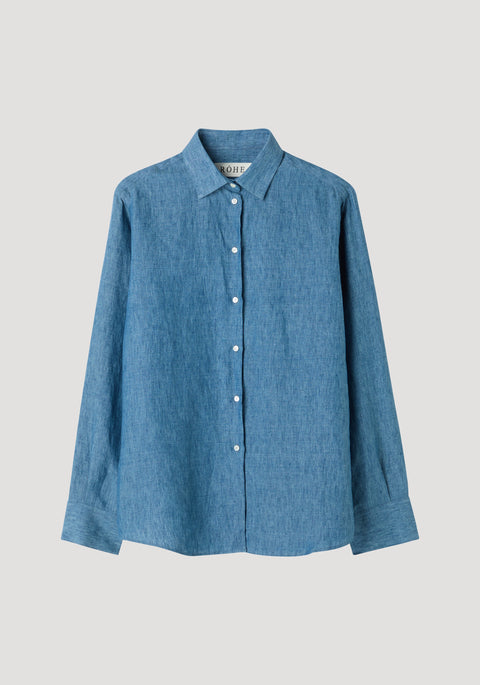 Classic Chambray Linen Shirt