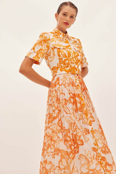 Amarillo Pleated Dress