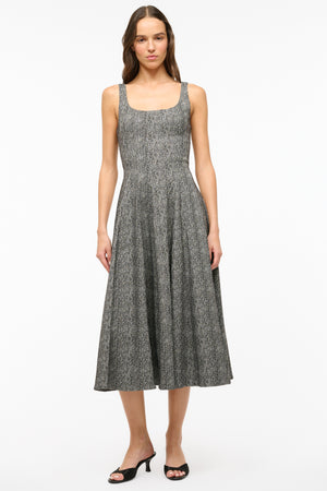 Wells Dress Textured Herringbone