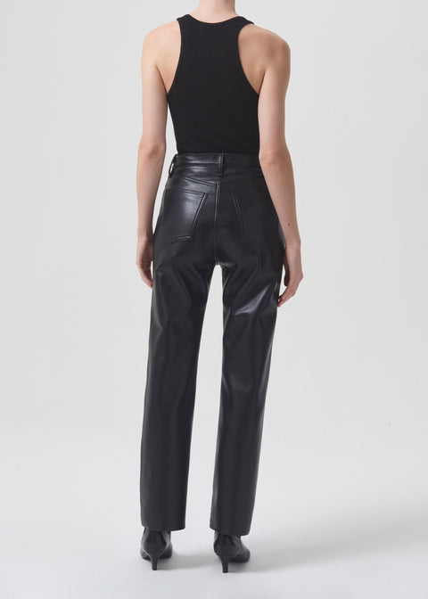 90's Pinch Waist Leather Pant