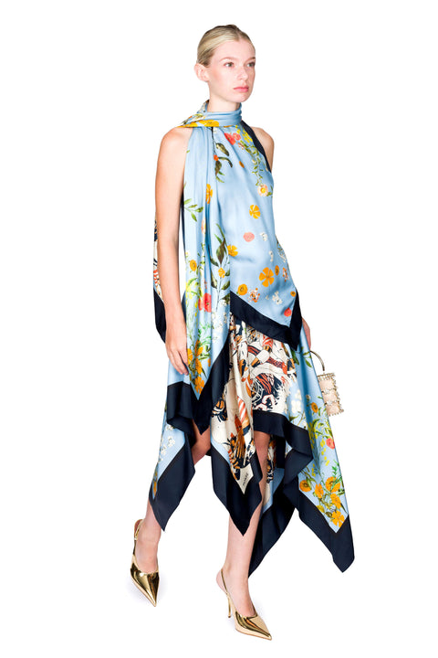 Elastic Waist Scarf Skirt