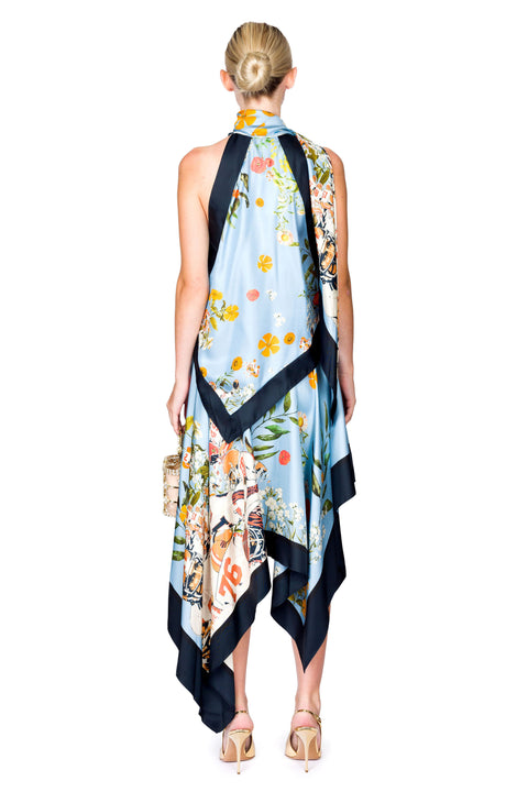 Elastic Waist Scarf Skirt