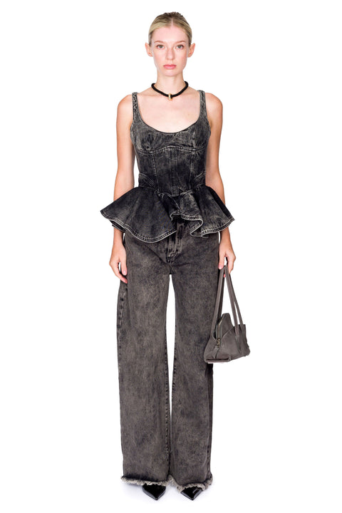 Acid Wash Boyfriend Jeans
