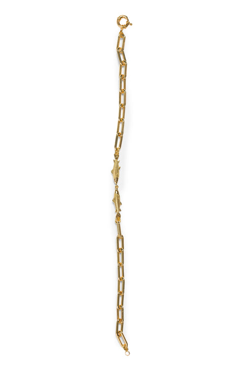 Necklace Chain With Two Fishes