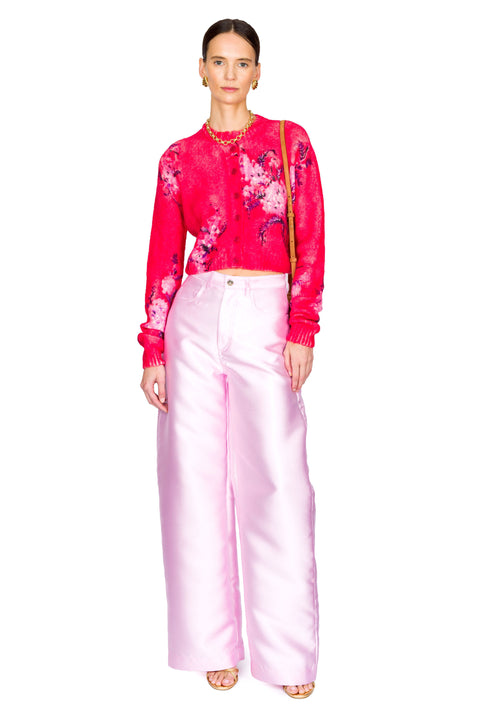 Mikado Boyfriend Style Trousers