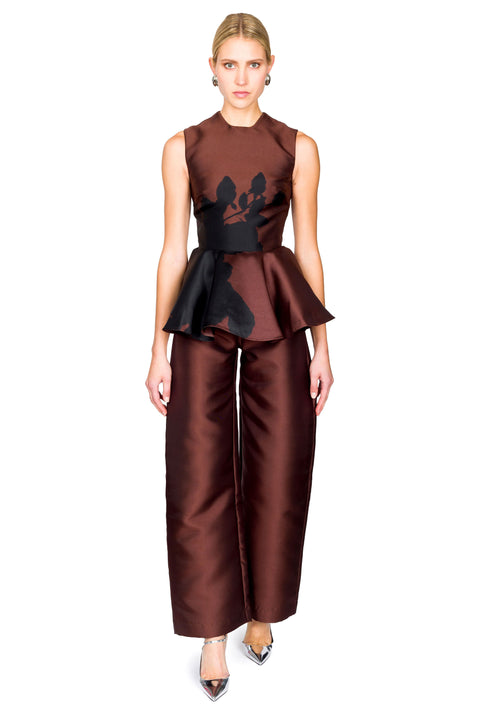 Heavy Satin Boyfriend Style Trousers