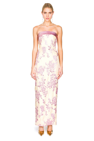 Floral Strapless Dress
