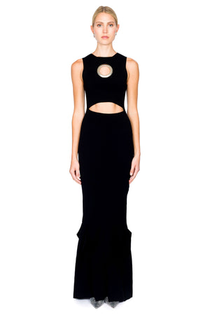 Knit Dress With Hem Panel Detail