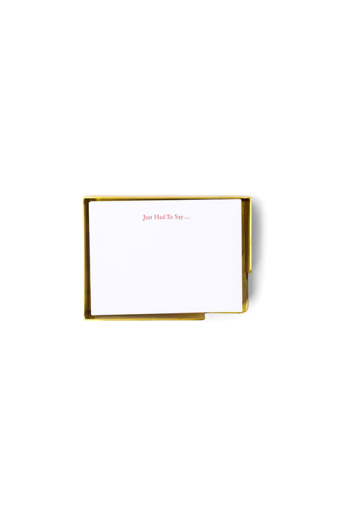 "Just Had To Say" Memo Box