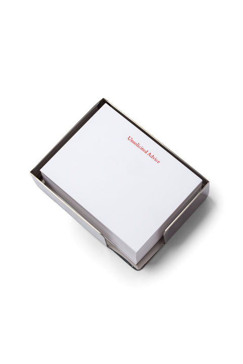 "Unsolicited Advice" Memo Box