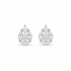 Le Cercle Illusion Pear Shaped Stud Earrings