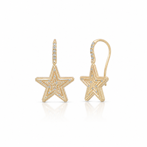 Diamond Star Power Earrings