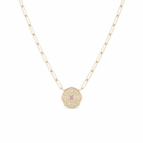 Petite PB Necklace Pink Sapphire