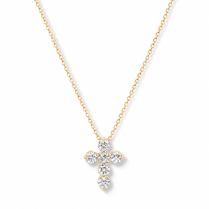Alix Modern Diamond Cross Necklace