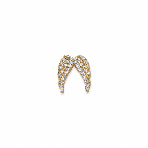 Diamond Angel Wings Charm