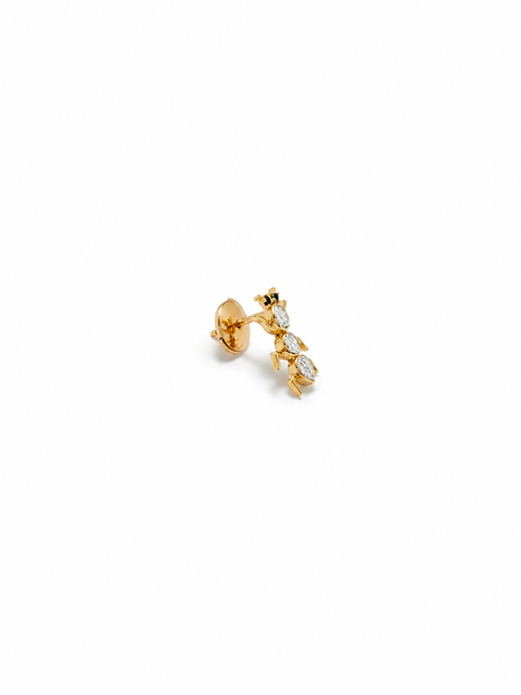 Diamond Ant Stud Earring
