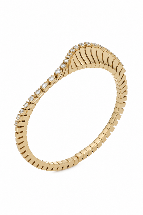 Vito Curve Yellow Gold Bracelet