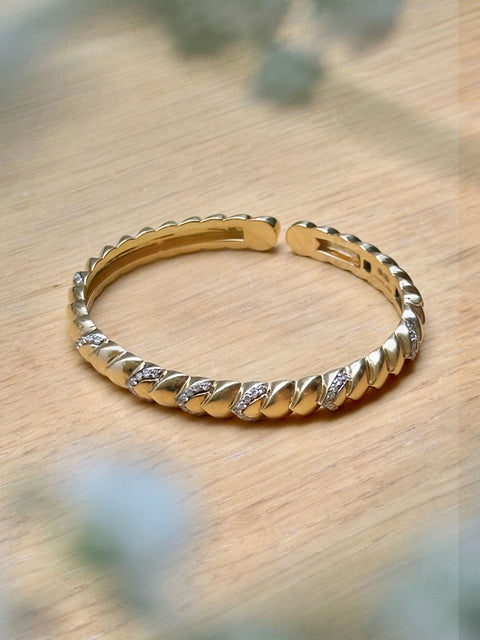 Cobra Diamond Bangle