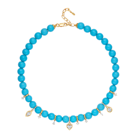 Eclipse Turquoise Bead Necklace