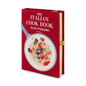 Book Clutch Italian Cook Book Strapped