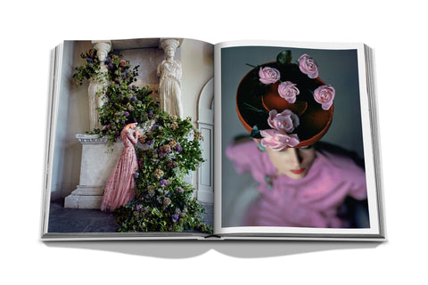Flowers: Art & Bouquets book open to show two pages