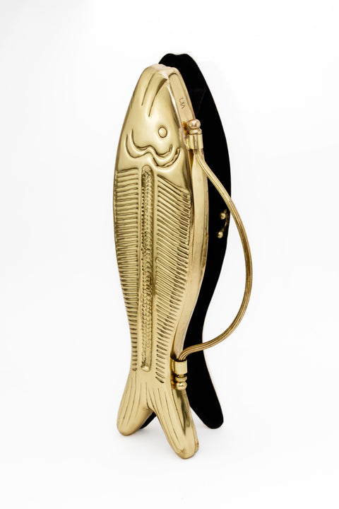 Gold Fishy Clutch