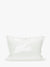 Ghost image of the xl pillow cushion clutch in clear and white.