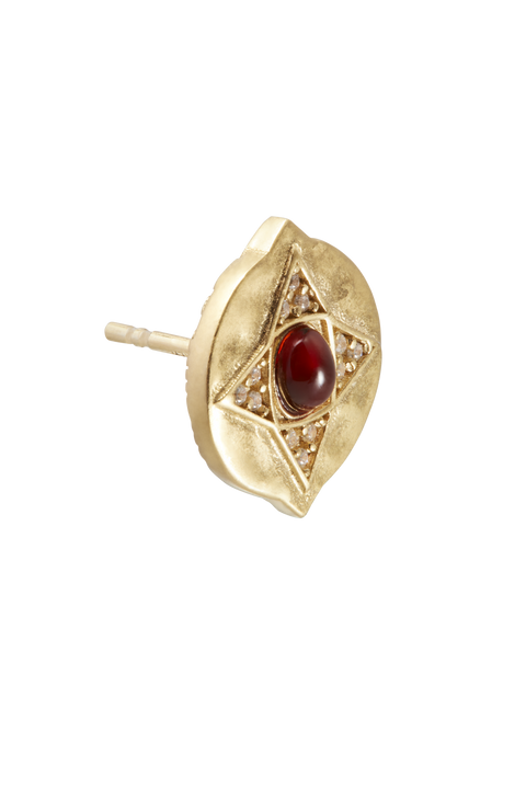 The Hathor Stud Earrings Red Jasper