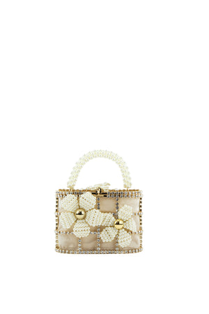 Holli Gardenia Top Handle Clutch