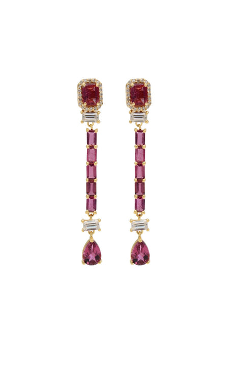 Pink Anika Drop Earrings