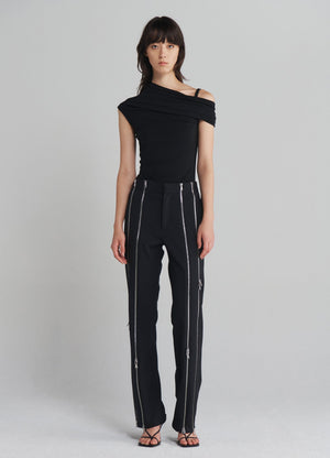 Zip Tailored Trousers