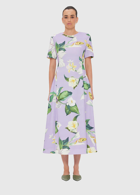 Caroline Short Sleeve Midi Dress