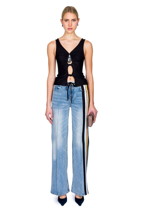 Crystal Pendant Open Twist Tank