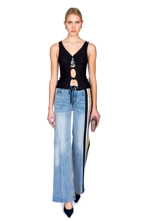 Crystal Pendant Open Twist Tank