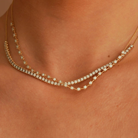 Ava Bea Interval Tennis Necklace