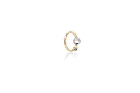 Piercing Ring Double Gold