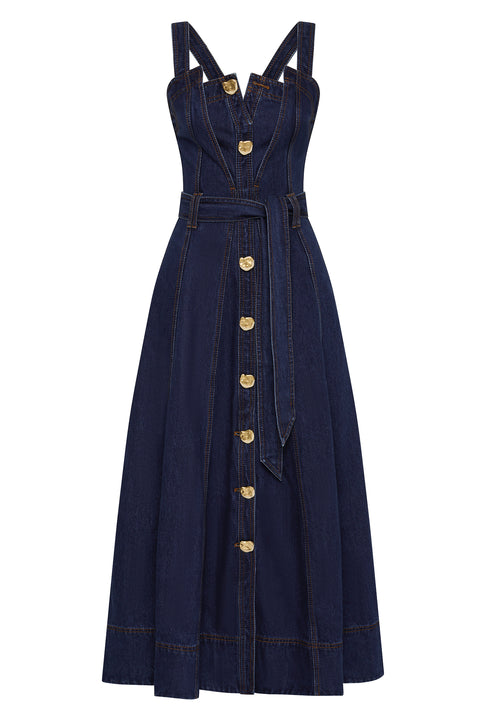 Giana Denim Midi Dress